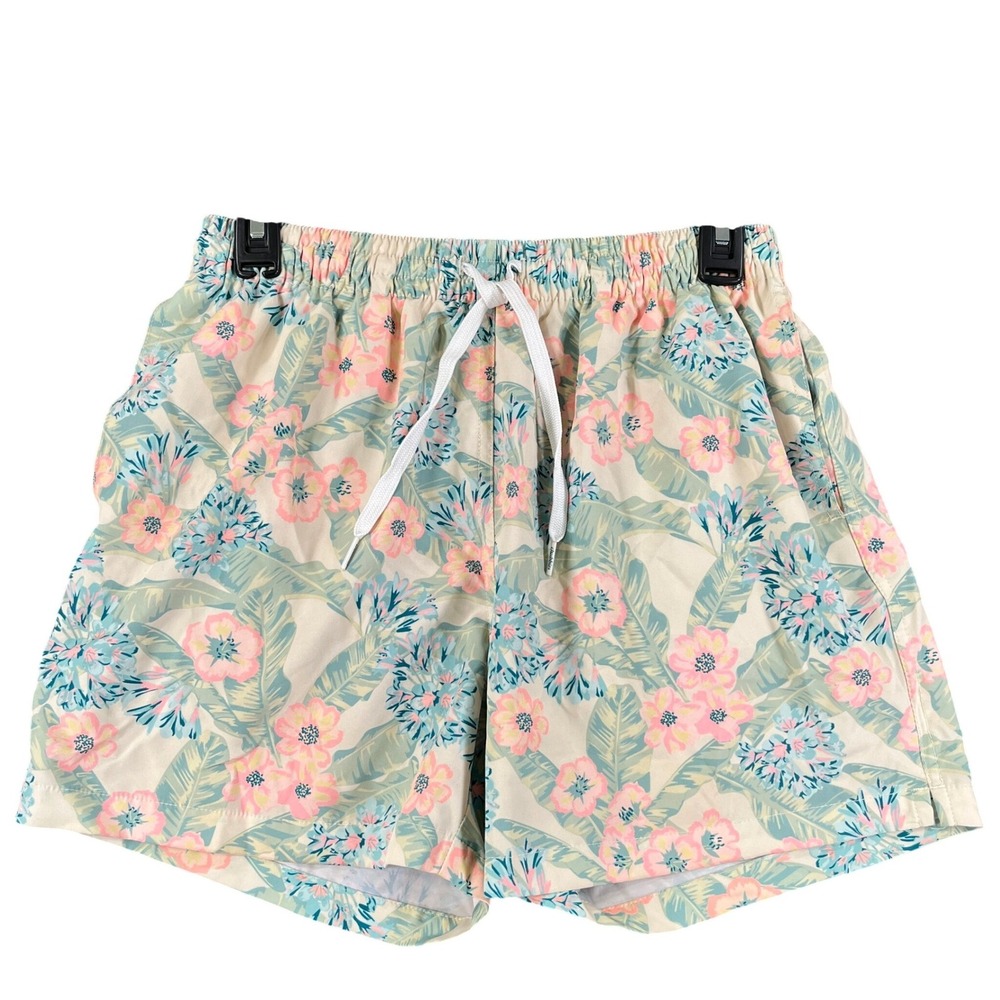 Chubbies Swim Trunks Mens M Floral Tropical Print 5.5 Inseam Beachwear